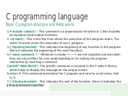 C programming language 