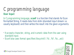 C programming language 