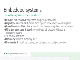 Embedded systems