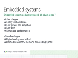 Embedded systems