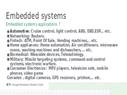 Embedded systems