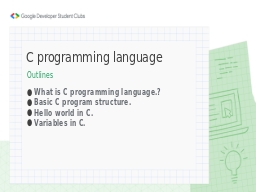 C programming language 