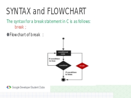 SYNTAX and FLOWCHART